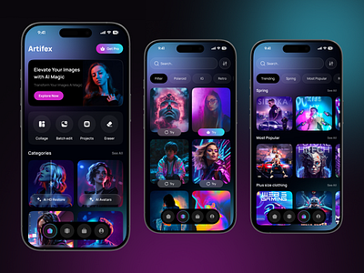 AI Image Generator App Design ai ai app ai app design ai design ai image ai image generator ai technology app app design art generator artificial intelligence generate with ai image generator app ios mobile app prompt to image text to image uiux