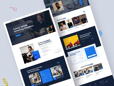 Car Wash Design Website Landing Page auto auto care auto detailing auto wash autowash branding car car cleaning car design car detailing car wash car wash booking car wash service carwash clean creative design graphic design illustration minimal