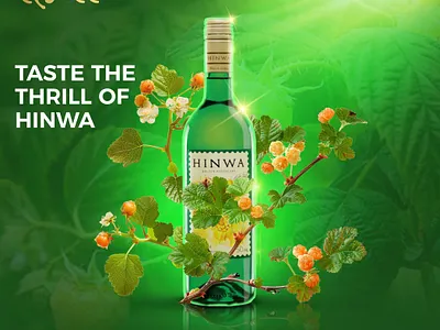 hinwa wine graphic design hinwa wine social media post