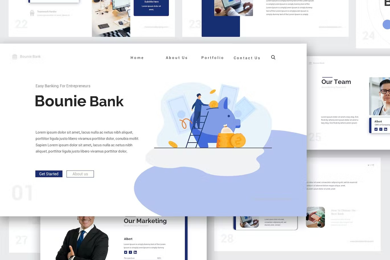 Example of Bounie Company Profile Google Slides Template