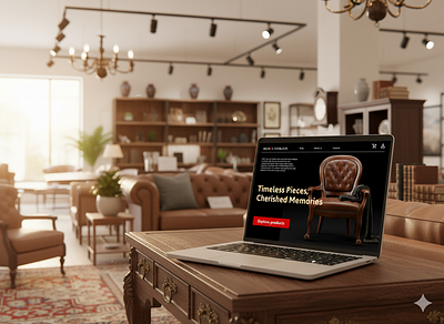 Modern Furniture Website - About & Product Page UI design hire landingpage trending ui website