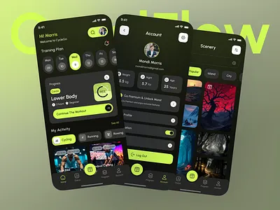 Fitness Tracker Mobile App UI Design appdesign calorietracker ctivelifestyle daily fitness fitness fitness tracker fitness ui fitnessapp healthtracker mobiledesign mobileui tracker ui ux wellnessapp workoutapp