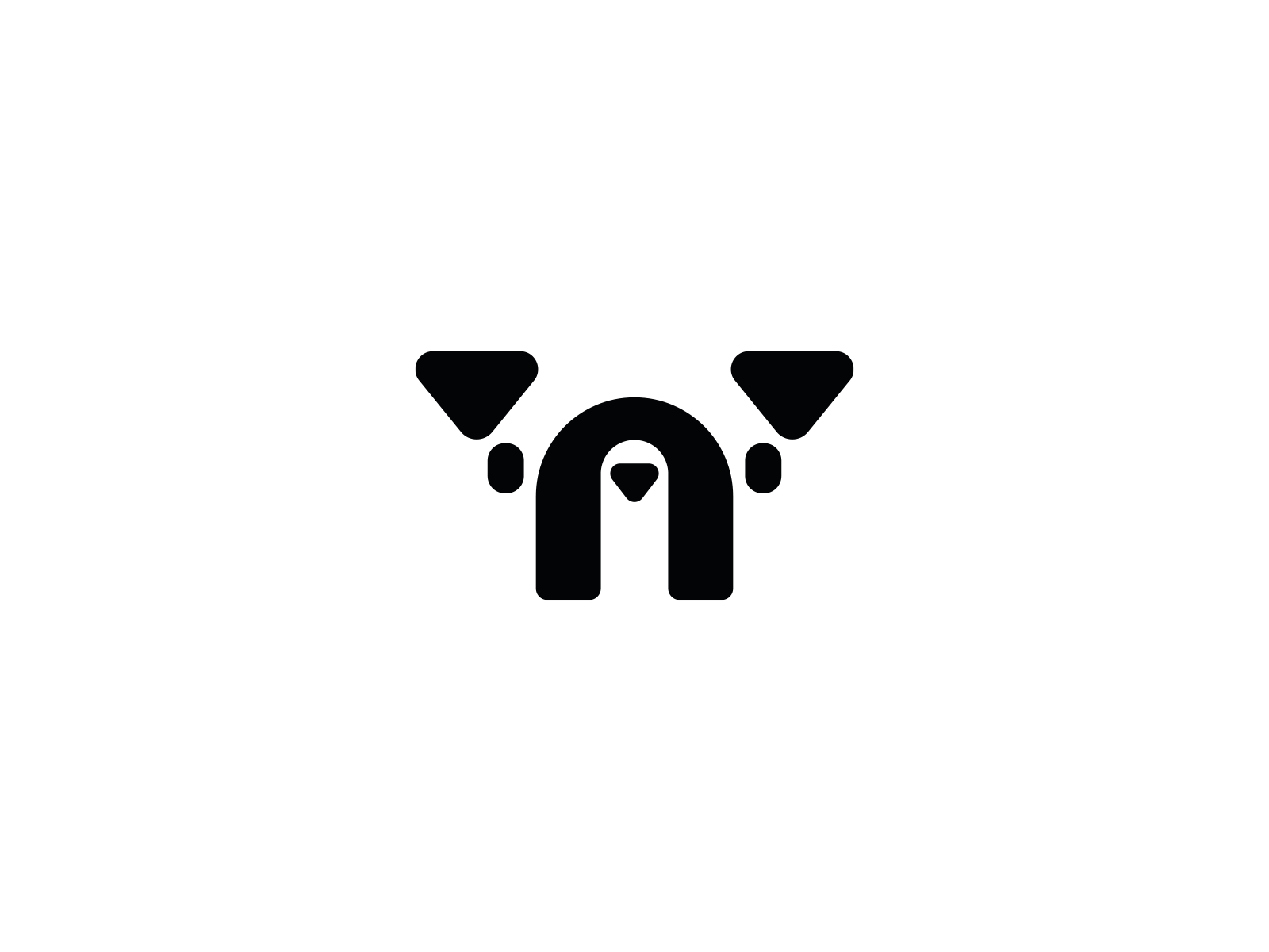 N and dog logo animal brand branding design dog elegant graphic design letter logo logo design logo designer logodesign logodesigner logotype minimalism minimalistic modern n pet
