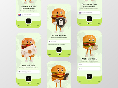 Restaurant Ratting Mobile App Onboarding UI app concept app design app interface app ui food app food review minimal design mobile mobile app mobile ui onboarding ui product design resturent app review app ui design uiux user interface ux design