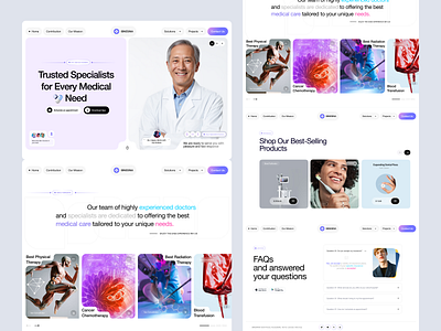 Modern Medical & Healthcare Website clinic website doctor healthcare startup healthcare website healthtech hospital medical website medicine modern design online doctor appointment pharmacy telemedicine telemedicine website treatment ui ux web design website design