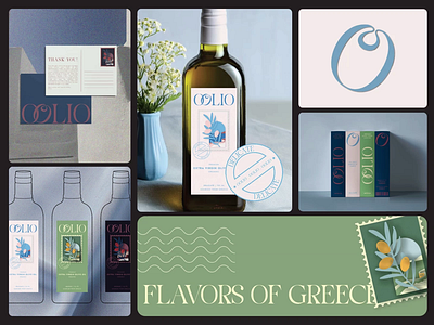 OOLIO | Brand Identity & Packaging Design artisanal design bottle packaging brand design brand identity branding custom packaging design food packaging graphic design illustration logo luxury mediterranean design olive oil branding packaging design premium vector wordmark logo
