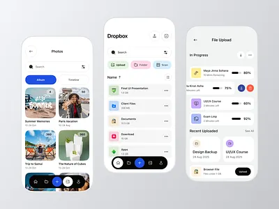 Smart Sync App app design cloud storage app data backup app dropbox app file aync mobile app ios minimal app design mobile app mobile ui optimization productivityappdesign secure storage design smart home app smart sync app ui uidesign uix design userinterface