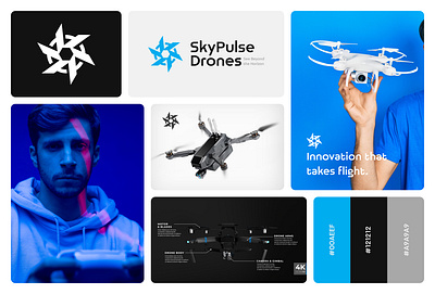 SkyPulse Drones – Logo & Brand Identity artium logo brandidentity branding dronebranding drones futuristic geometric innovation logo logodesigner modernlogo saykatgraphics skypulsedrones technology