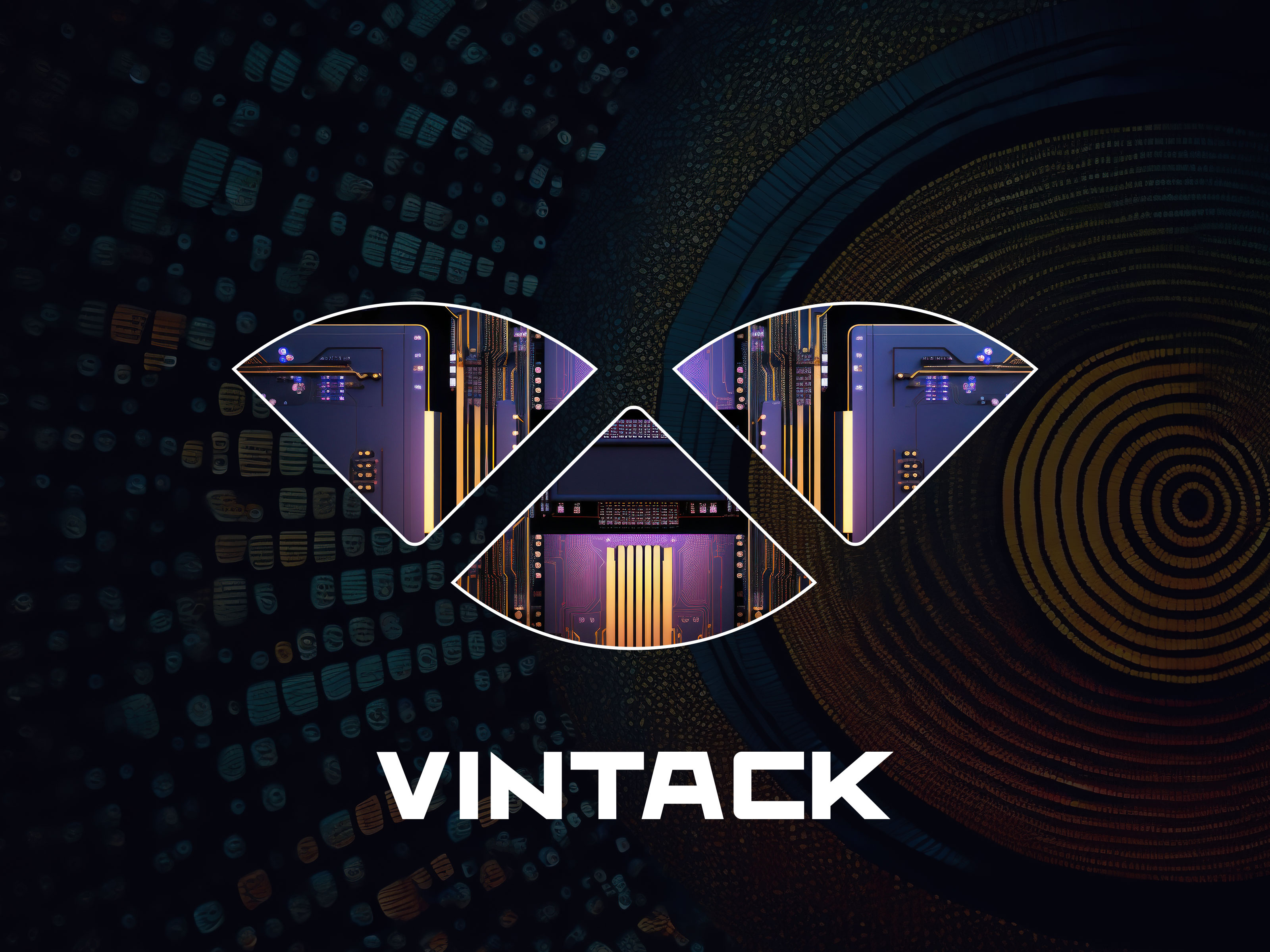 Tech Logo - Vintack app logo branding logo logodesign logomark minimal saas startup logo tech tech logo technology ui visual identity website logo