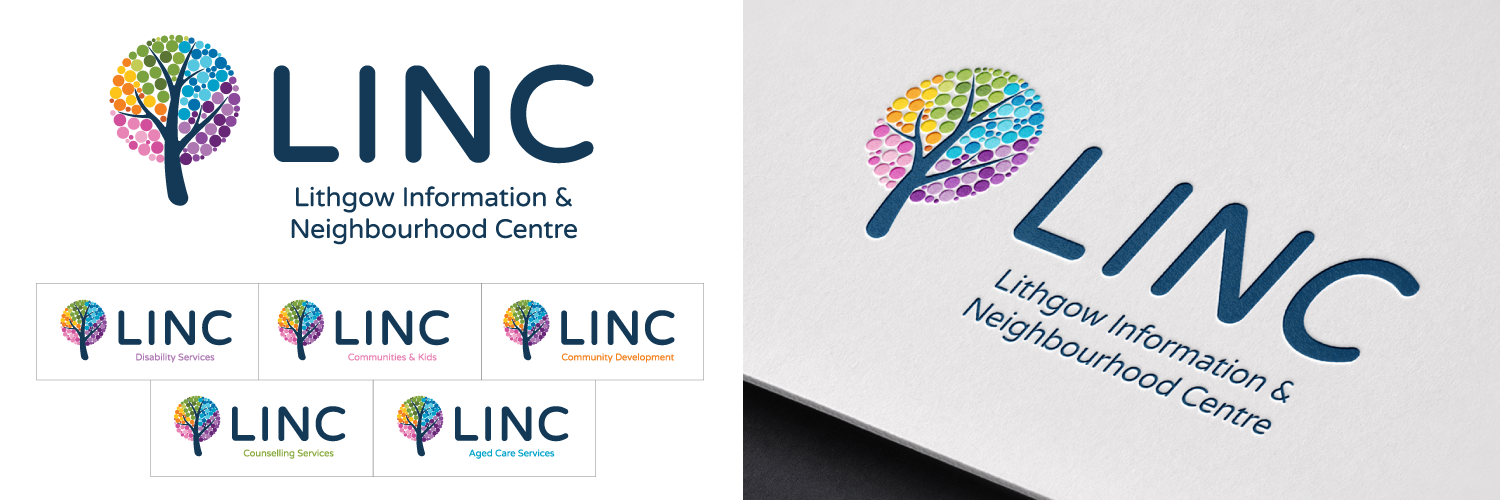 LINC Corporate Rebrand aged care brand community services corporate rebrand custom logo community disability disability services ndis brand rebrand success sydney transformation