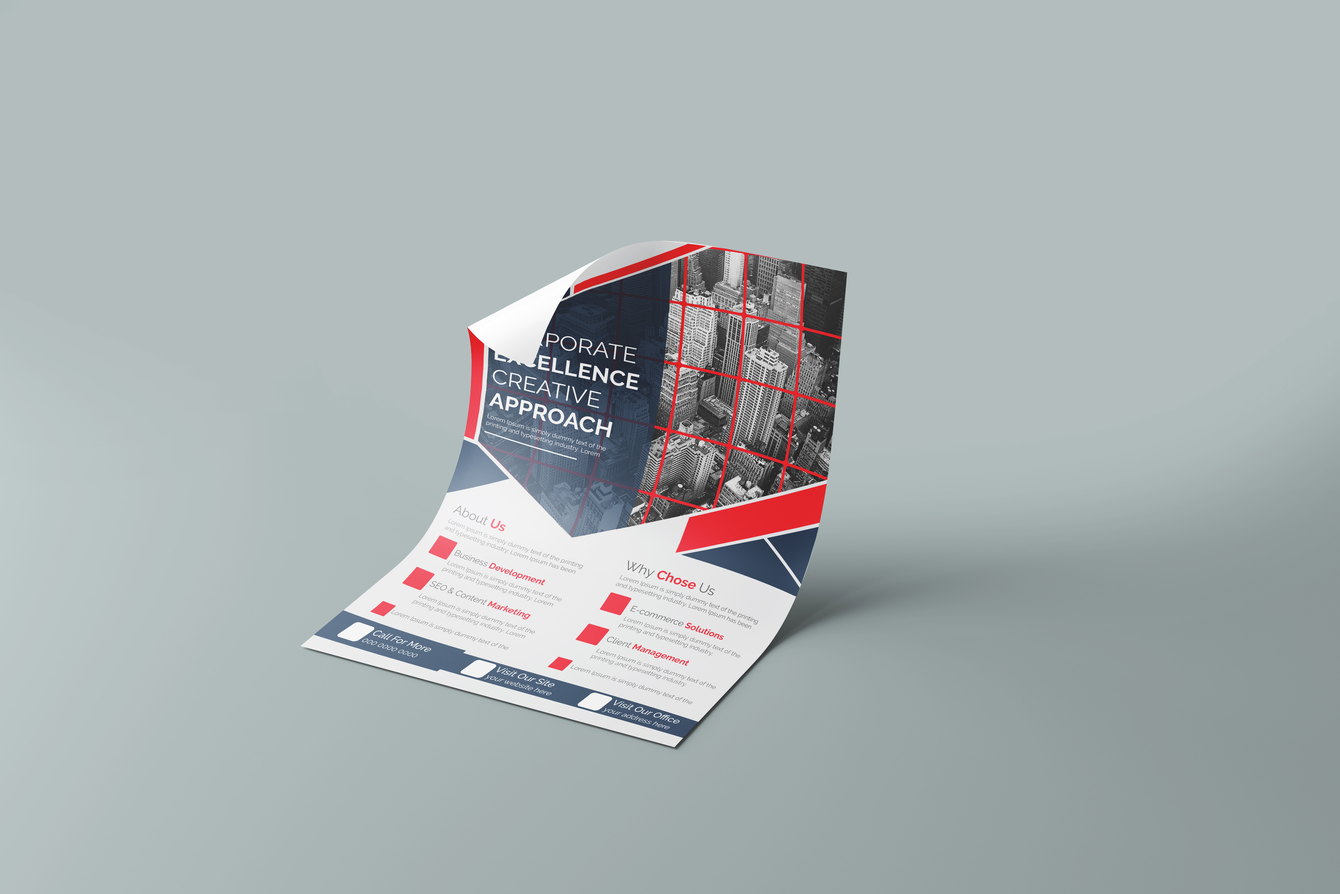 Professional modern corporate agency flyer design professional brochure layout
