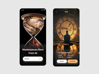 AI Generated Art App ai ai app ai art ai generated mobile app ai image ai image generator ai image generator app app app design app ui mobile app modern app modern app design product design saas saas app uiux