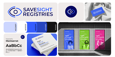 University Research Program Rebrand blue brand design brand refresh brand strategy brand update custom icons custom logo eye logo eyeball icon full rebrand glaucoma green logo design medical pink research program research rebrand university