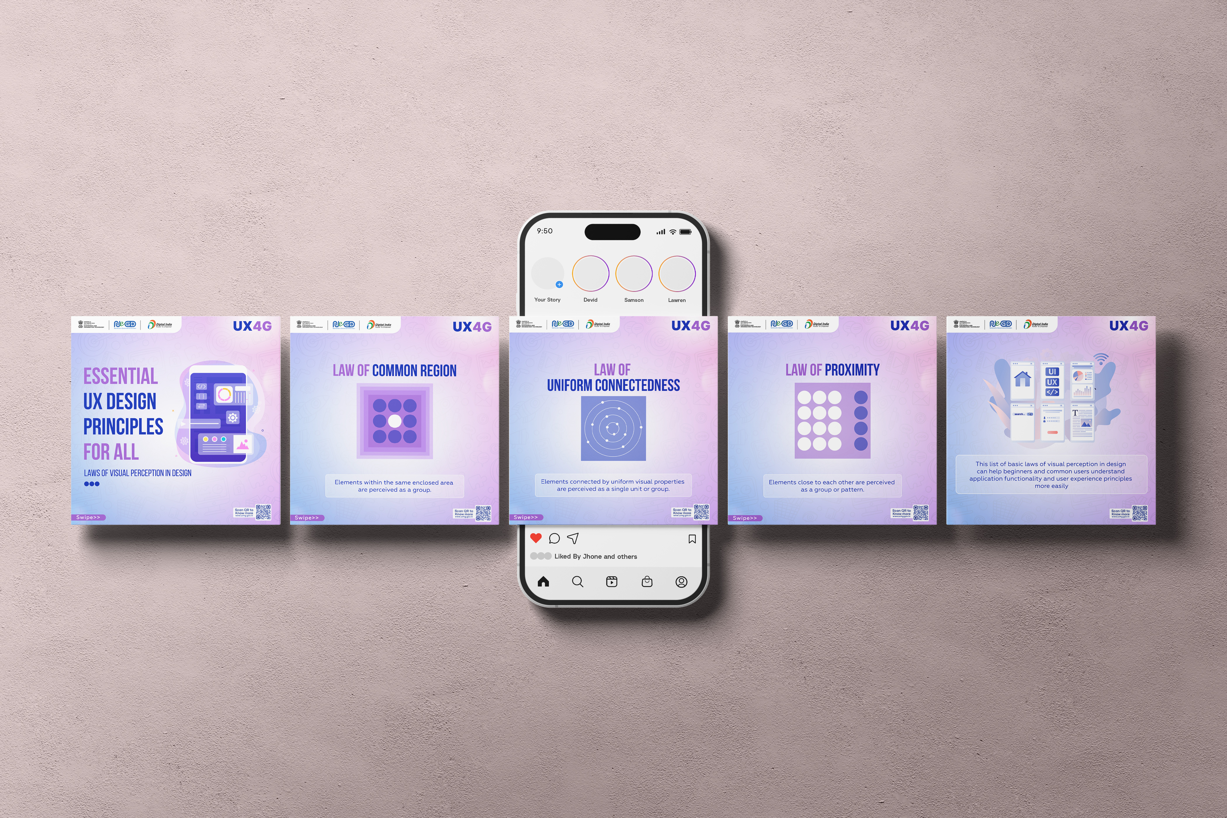UX4G Social Media Posts branding concept design graphic design logo social media ui ui design uiux ux ux design ux4g vector
