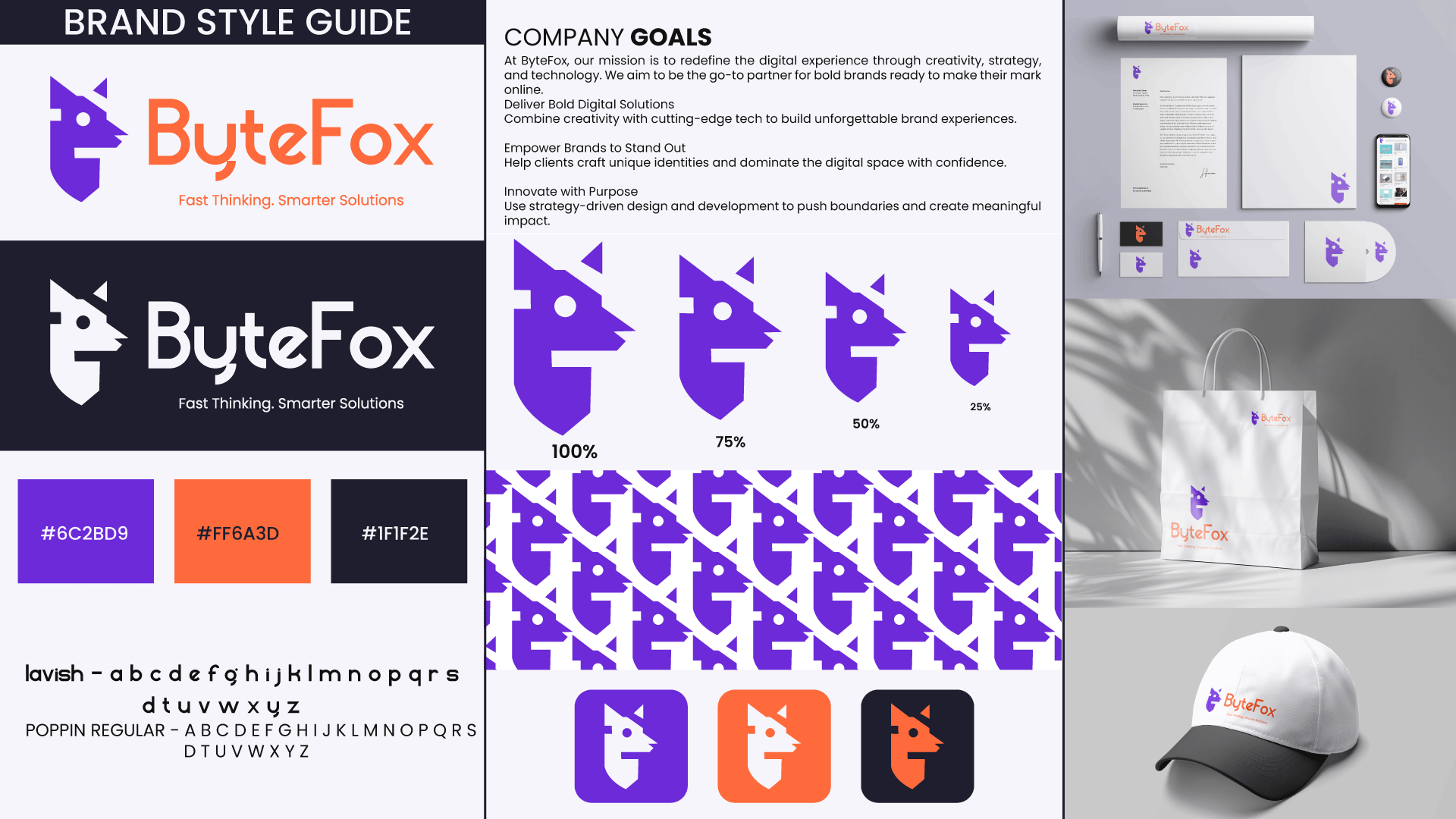 Creative and stylish logo & brand style guide design company branding standards