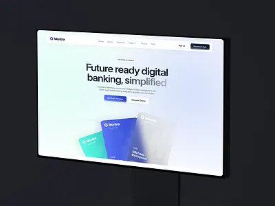 Montra- Banking Landing Page admin panel banking landing page banking landing page design banking web banking website design cl color dashboard finance finance analytics finance landing page landing page mobile app montra product design trending uiux visual design web design zayma
