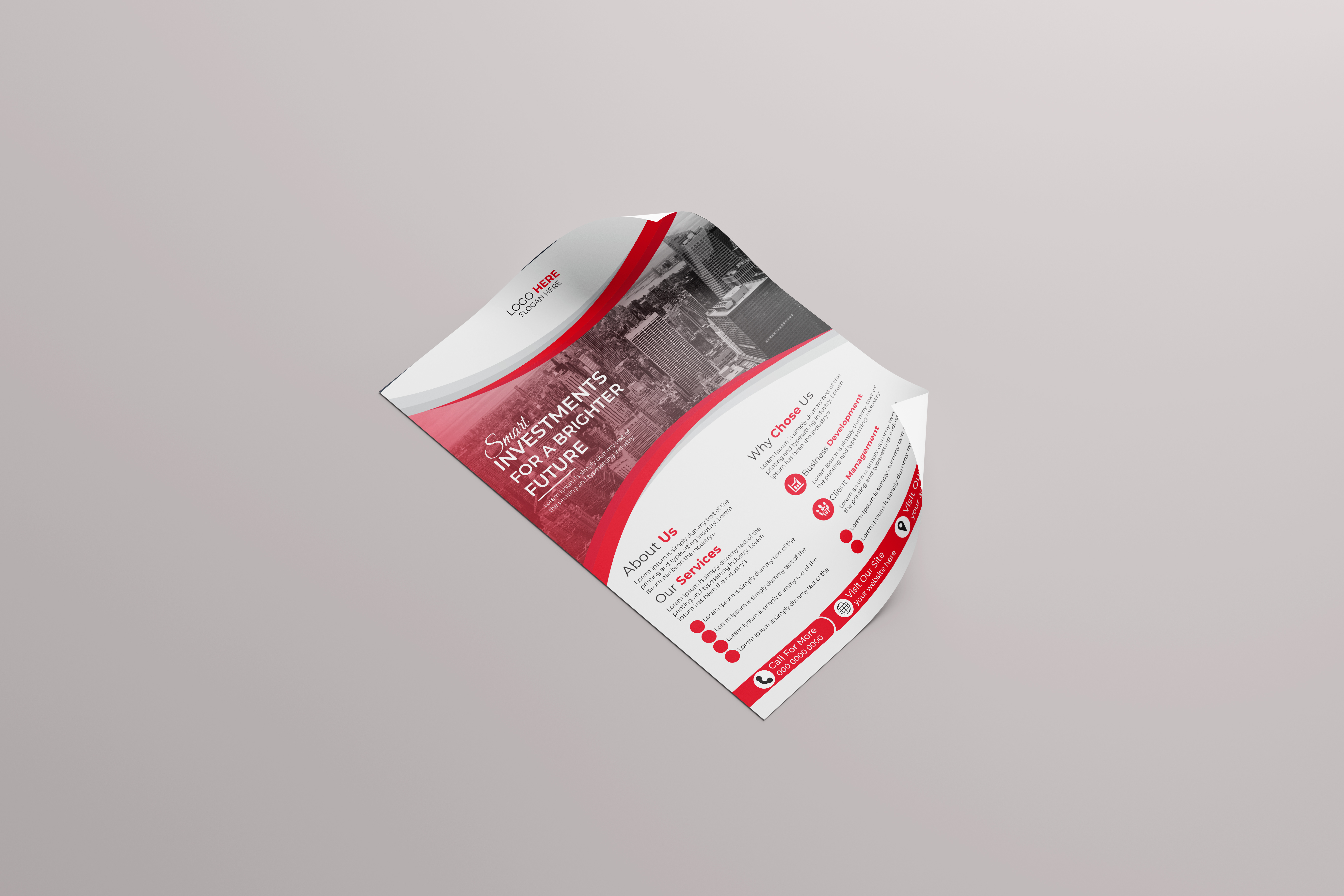 Modern corporate business flyer design professional brochure layout