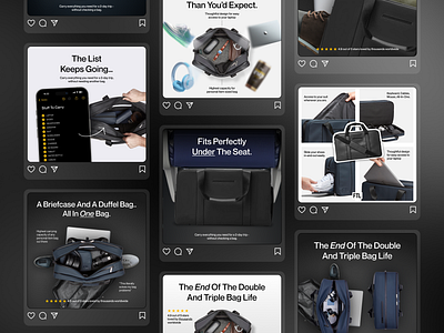 FTL Bags - Social Media/Ad Design ad design ads bags brand branding design graphic design meta ads minimalist motion graphics social media