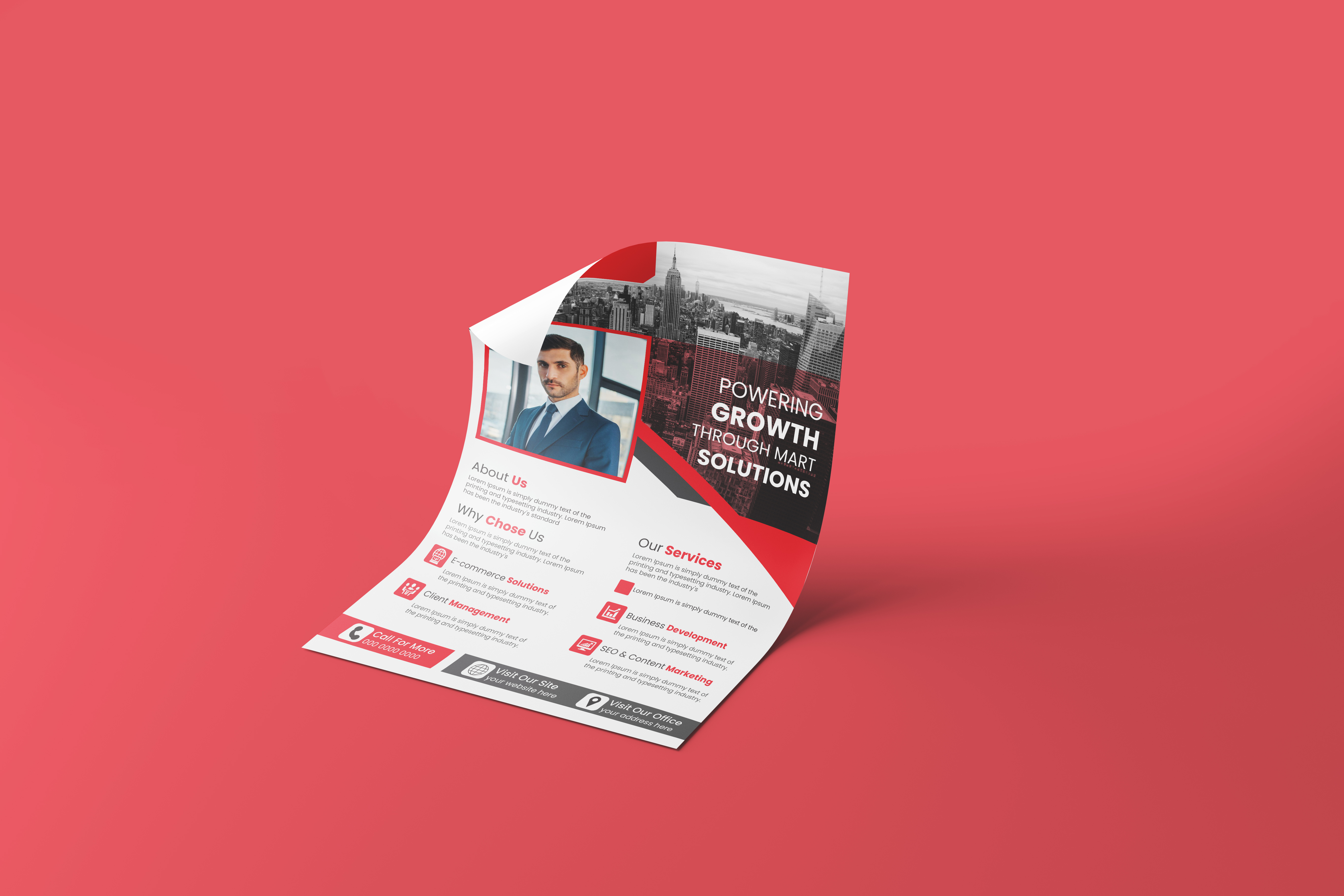 Professional corporate business agency flyer design professional brochure layout