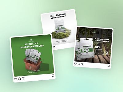 Monkey Seeds - Social Media/Ad Design ad design ads brand branding design german graphic design green health minimalist seed social media