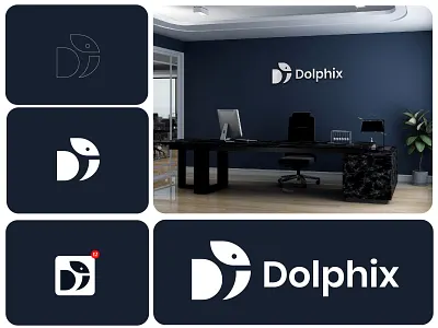 Dolphix – Smart Ideas, Smarter Future Logo Design abstract design branding corporate identity creative agency creative brand digital brand dolphin concept dolphix futuristic logo innovative design logo design minimal logo modern branding modern identity professional smart business smart solutions tech startup technology visual identity
