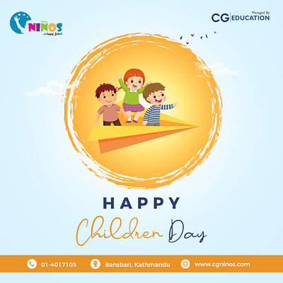 children day children day design graphic design social media post