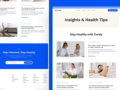 Curely — Clean Modern Health Care Website for Clinics & Doctors ai clinic website doctor website figma framer health care website landing page medical website modern ui ui design ux ux design web design webflow website wellness design