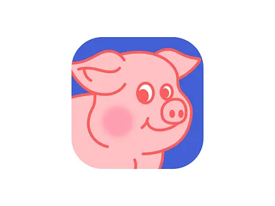 Piggy Coin Icon branding icon illustration logo ui