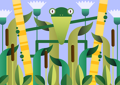 Just froggin’ around frog frog illustration frogs illustration illustrations