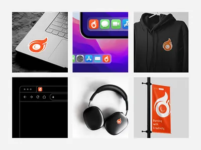 Onfire works - Logo & Branding 2d animation branding logo mockup ui ux