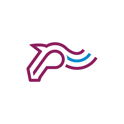 Letter P Horse Head Logo for sale breeding buy coaching equestrian equine farm fast for sale graphic design head horse letter p logo premade purchase quick racing ranch ready made western