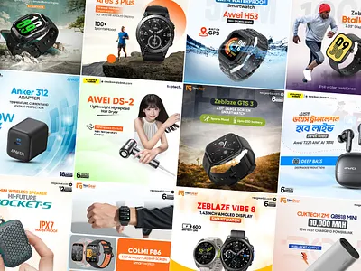 Gadgets Post Design banner design design facebook post gadgets banner gadgets poster graphic design social media post design visual identity