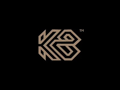 K8 monogram Logo branding design display font graphic design hand lettering illustration lettering logo logo type minimalist modern monogram ui