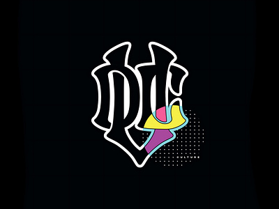VDC Initial Monogram 3d animation design display font graphic design hand lettering illustration lettering logo logo type monogram motion graphics ui