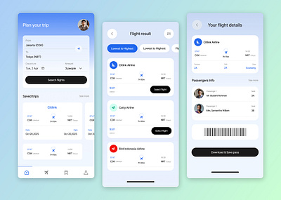 Flight booking app ui deisgn app ui landing page mobile app ui design uiux uiux design user interface ux deisgn
