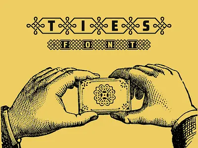 TIES: Tribal Banner typeface banner branding capitals decorative display editorial graphic design historic magazine numerals packaging posters ribbons sans serif tattoo