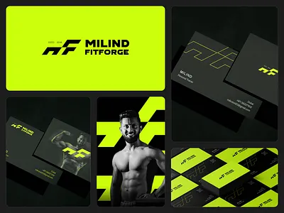 personal trainer business card designs adobe illustrator black branding bright business card dark design fit fitness graphic design green gym logo minimal modern muscle neon sporty trainer