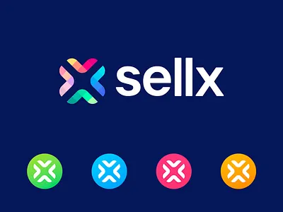 Sellx - Logo Design brand identity design branding creative logo crosspoint finance junction lead logo money negative space logo sell selling sellx traction traffic visual identity design x