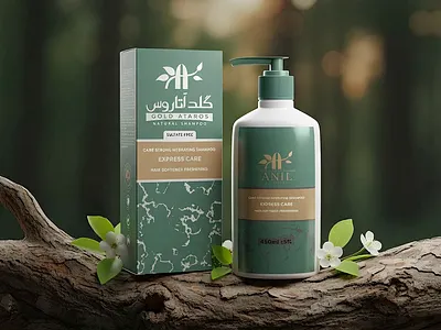 Shampoo Label and Box Packaging Design 3d animation branding design graphic design graphic designer illustration label design logo mockup motion graphics packaging design packaging designer structural design sulfate free shampoo packaging ui