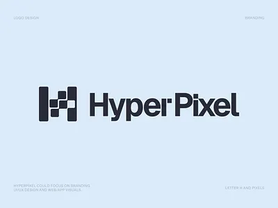 Hyper Pixel Logo, H logo, Pixels brand brand identity branding graphic design h hlogo identity letter h logo logo design logotype pixels