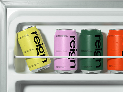 Reign Branding abstract logo branding business logo cans corporate logo deinks design drinks logo logodesign reign technology