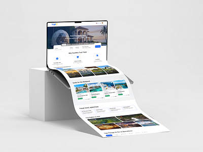 Hotel & Apartment Booking Website casestudy designcommunity figmashots graphic design hotelbooking tripto ui uiux webdesign