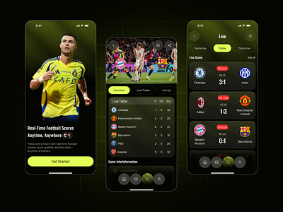 Football Live Scores & Betting App Design app app design betting football football app gambling app game ios live football live score app mobile app online casino product design sports sports mobile app sports news sports stats ui ui design ui ux