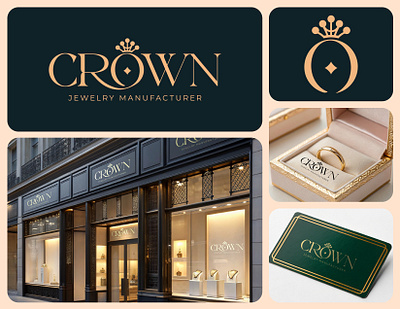 Jewelry Brand Logo Design - Crown Jewelry Logo (Sell Logo) anklet anniversarygift bridaljewelry crown jewelry crystaljewelry earrings engagementring gold logo goldjewelry jewelry logo jewelry manufacture jewelrydesign jewelryshop jewelrystore logo luxury jewelry rings trendyjewelry weddingjewelry wordmark logo
