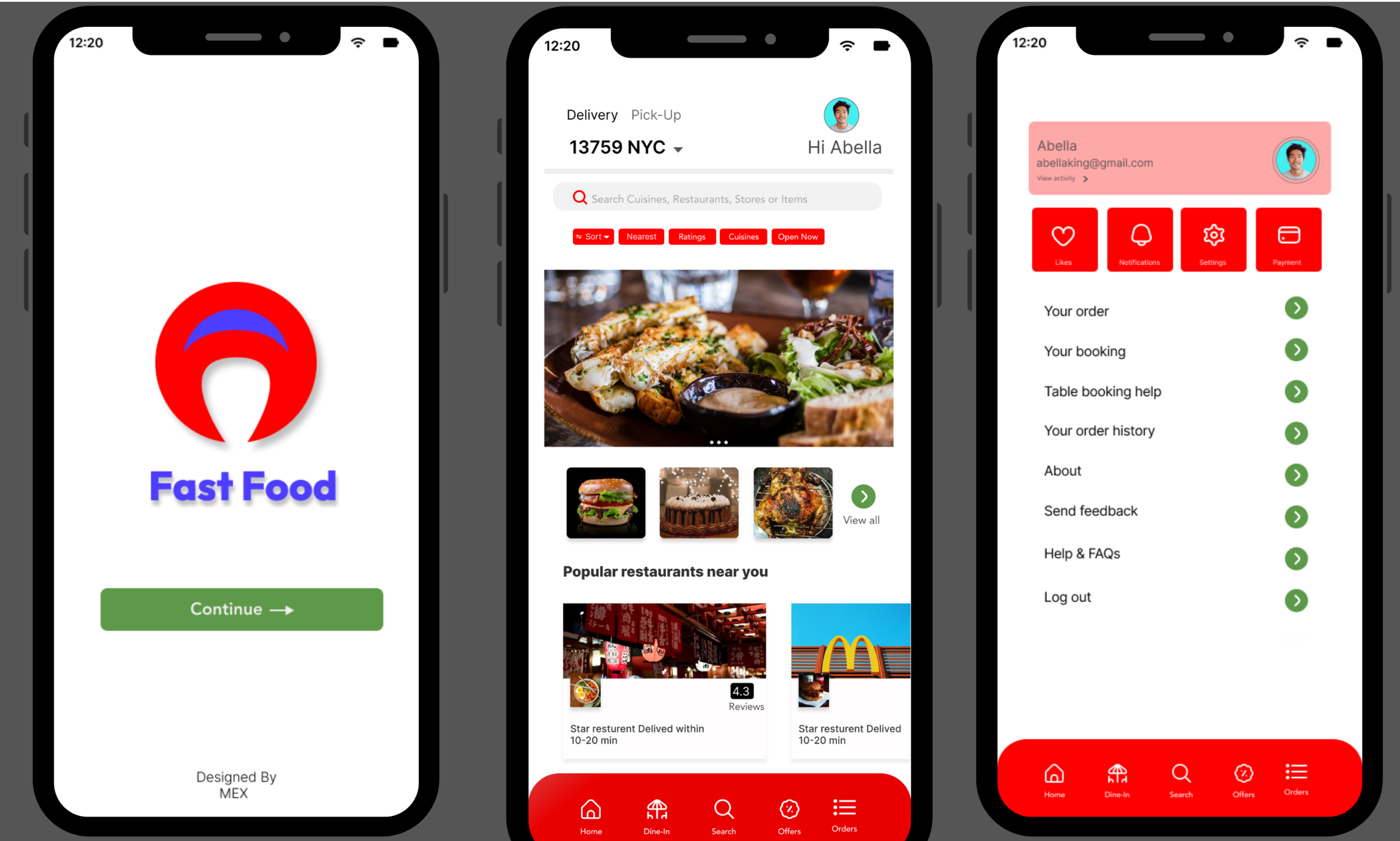 food delivery app app branding design graphic design illustration logo ui uidesign ux vector