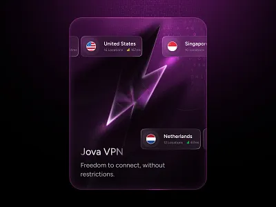 Jova VPN — Bento Card Design 3d bento bento car design bento card bento design card card design design figma figma design graphic design saas saas design ui uiux ux uxui