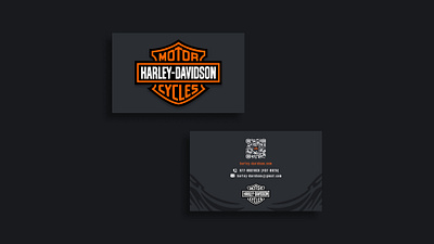 HARLEY-DAVIDSON Biz Cards branding design graphic design typography vector