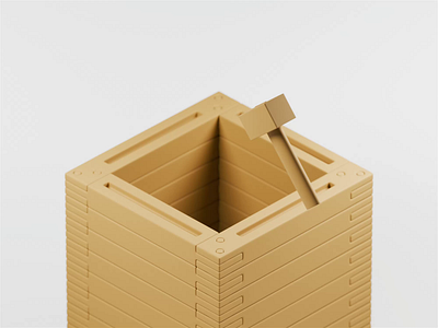 One By One 3d 3d animation blender blender3d illustration isometric isometric illustration