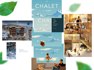 Chalet website design graphic design illustration ui ux webdesign