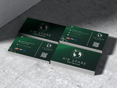 Air Spare Biz Cards biz brand branding buisness card design graphic design typography